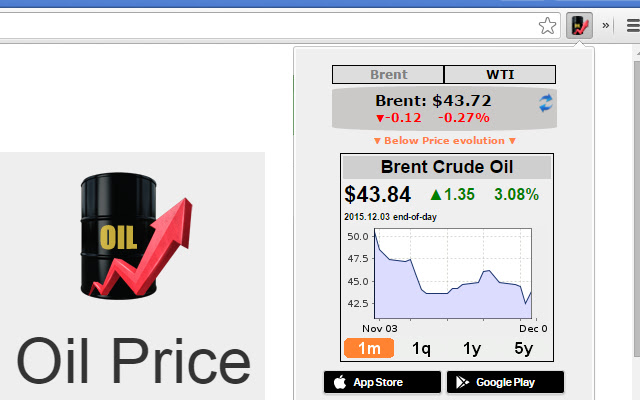 Oil Price  from Chrome web store to be run with OffiDocs Chromium online
