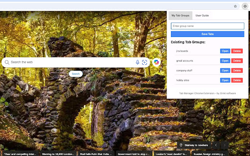 Oinki Tab Manager  from Chrome web store to be run with OffiDocs Chromium online
