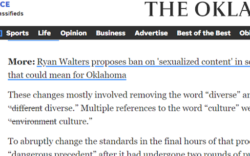 Oklahoma Banned Words Assistant  from Chrome web store to be run with OffiDocs Chromium online