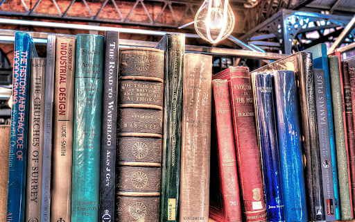 Old bookshelf  from Chrome web store to be run with OffiDocs Chromium online