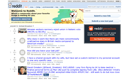 Old Reddit Only  from Chrome web store to be run with OffiDocs Chromium online