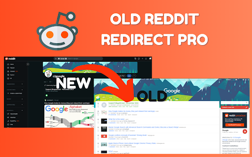 Old Reddit Redirect Pro Classic UI  from Chrome web store to be run with OffiDocs Chromium online