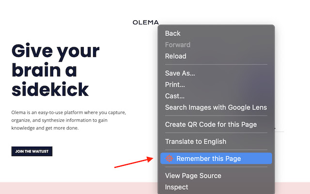 Olema  from Chrome web store to be run with OffiDocs Chromium online