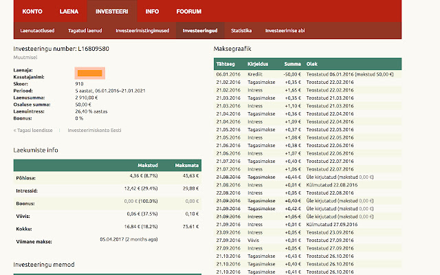 Omaraha investori abimees  from Chrome web store to be run with OffiDocs Chromium online