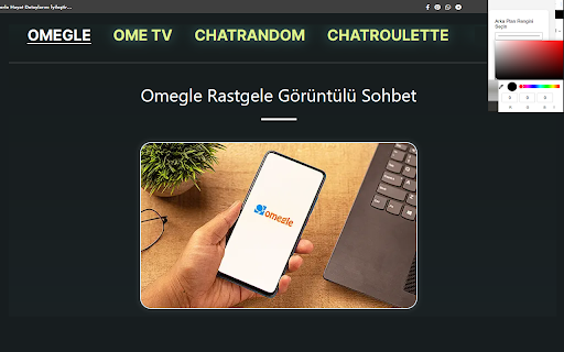 Omegle TV App  from Chrome web store to be run with OffiDocs Chromium online