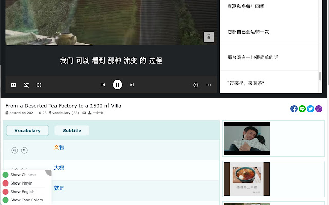 OMG Chinese Study Helper  from Chrome web store to be run with OffiDocs Chromium online