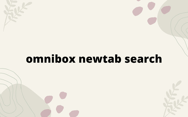 Omnibox New Tab searching  from Chrome web store to be run with OffiDocs Chromium online