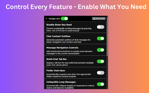 OmniChatKit Supercharge AI chats  from Chrome web store to be run with OffiDocs Chromium online