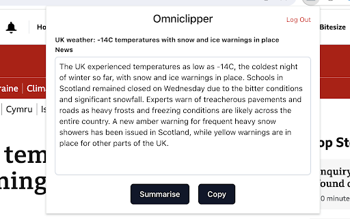 Omniclipper  from Chrome web store to be run with OffiDocs Chromium online