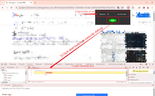 OmniDebugger  from Chrome web store to be run with OffiDocs Chromium online