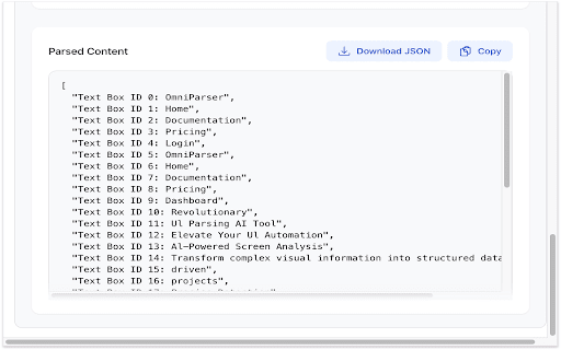 omniparser  from Chrome web store to be run with OffiDocs Chromium online