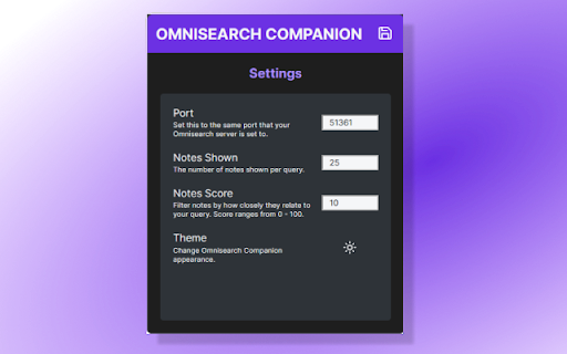 Omnisearch Companion  from Chrome web store to be run with OffiDocs Chromium online