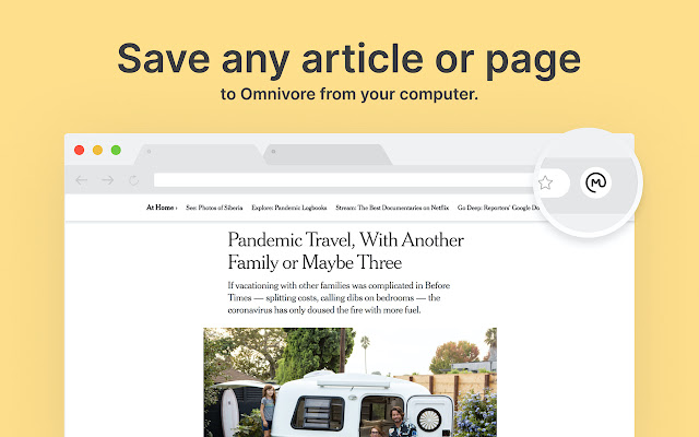 Omnivore  from Chrome web store to be run with OffiDocs Chromium online