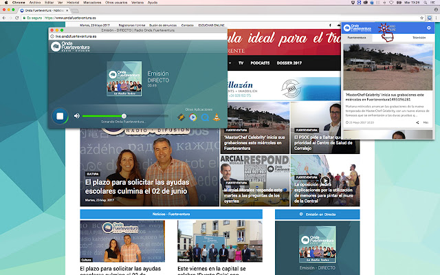 Onda Fuerteventura  from Chrome web store to be run with OffiDocs Chromium online