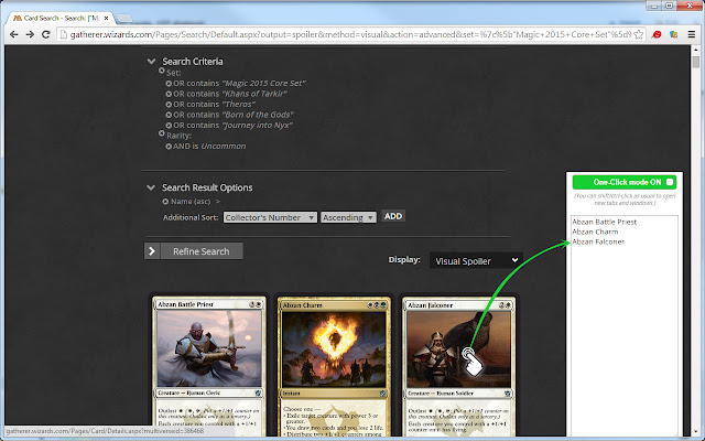 One click Decklist  from Chrome web store to be run with OffiDocs Chromium online