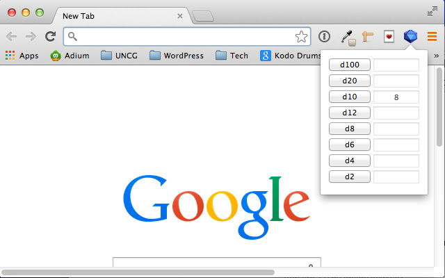 One Click Game Dice  from Chrome web store to be run with OffiDocs Chromium online