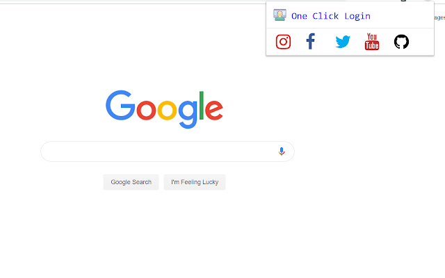 One Click Login popular social media  from Chrome web store to be run with OffiDocs Chromium online