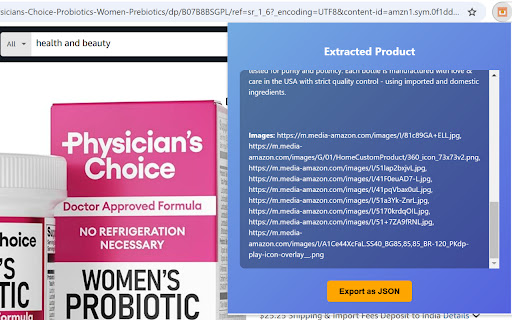 One Click Product Importer  from Chrome web store to be run with OffiDocs Chromium online
