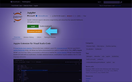 One Click VSIX  from Chrome web store to be run with OffiDocs Chromium online