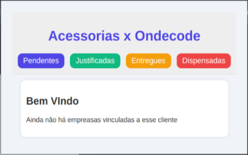Onecode X Acessorias  from Chrome web store to be run with OffiDocs Chromium online
