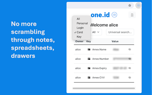 one.id  from Chrome web store to be run with OffiDocs Chromium online