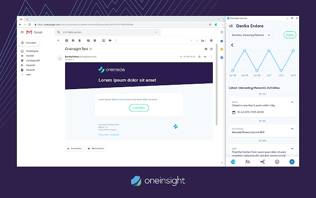 Oneinsight Extension  from Chrome web store to be run with OffiDocs Chromium online