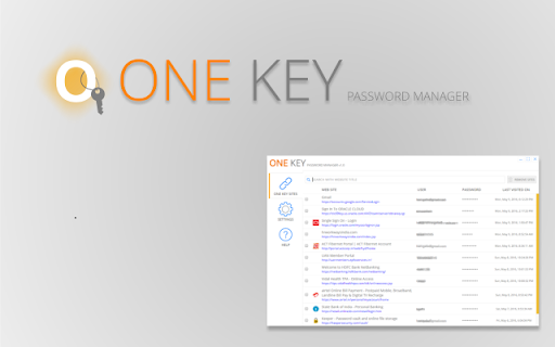 One Key Password Manager Application from Chrome web store to be run with OffiDocs Chromium online One Key Password Manager Application from Chrome web store to be run with OffiDocs Chromium online
