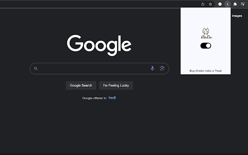 Oneko Neko  from Chrome web store to be run with OffiDocs Chromium online