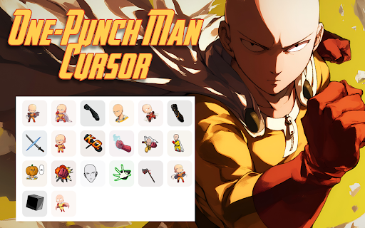 One Punch Man Cursor Custom Anime Cursor for Chrome  from Chrome web store to be run with OffiDocs Chromium online