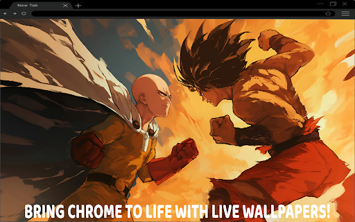 One Punch Man vs Goku Epic Battle Live Wallpaper  from Chrome web store to be run with OffiDocs Chromium online