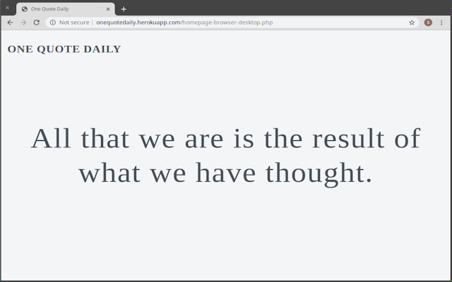 One Quote Daily  from Chrome web store to be run with OffiDocs Chromium online