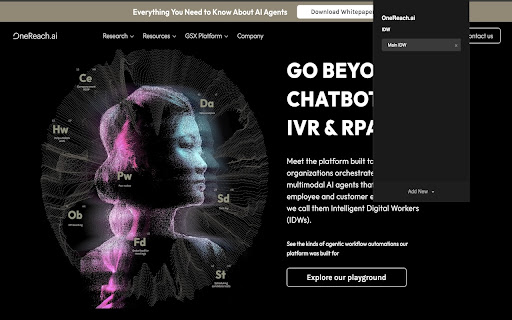 OneReach.ai  from Chrome web store to be run with OffiDocs Chromium online