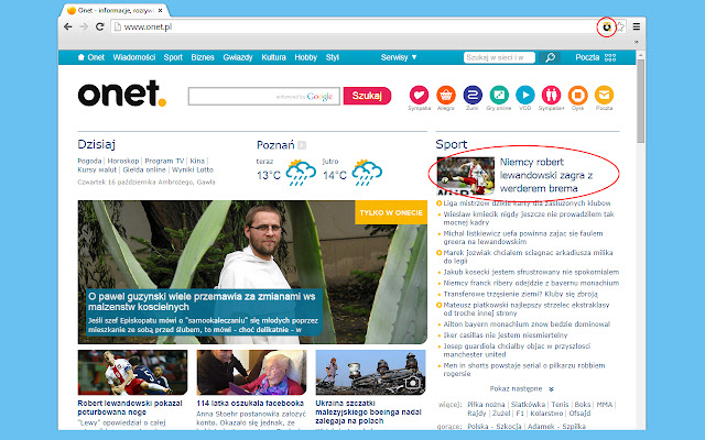 Onet.pl bez ściemy  from Chrome web store to be run with OffiDocs Chromium online