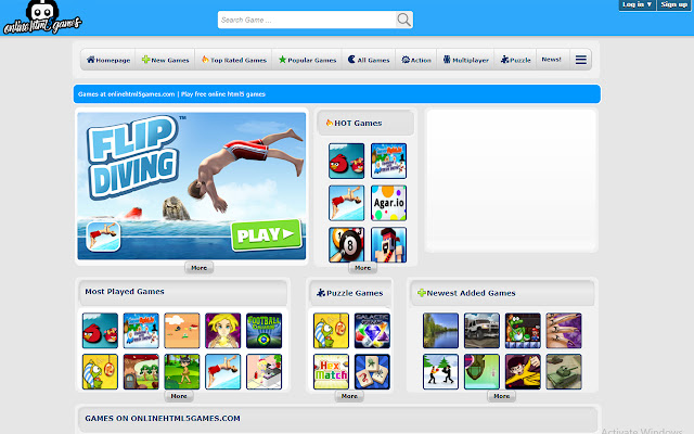 ONLINE HTML5 GAMES  from Chrome web store to be run with OffiDocs Chromium online