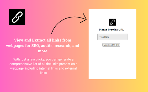 Online Link Extractor  from Chrome web store to be run with OffiDocs Chromium online