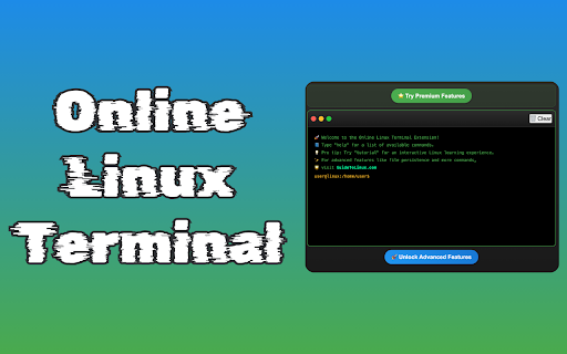 Online Linux Terminal Practice Commands  from Chrome web store to be run with OffiDocs Chromium online