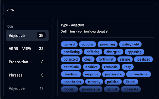 Online Oxford Collocation Dictionary  from Chrome web store to be run with OffiDocs Chromium online
