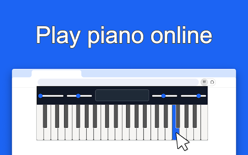 Online Piano  from Chrome web store to be run with OffiDocs Chromium online