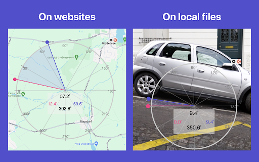 Online protractor  from Chrome web store to be run with OffiDocs Chromium online