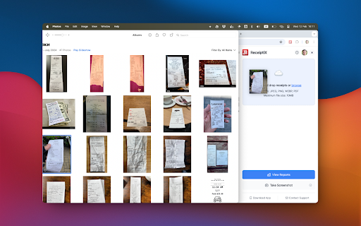 Online Receipt Tracker Receiptix  from Chrome web store to be run with OffiDocs Chromium online