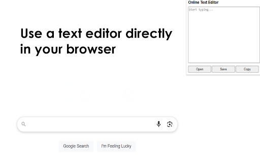 Online Text Editor  from Chrome web store to be run with OffiDocs Chromium online