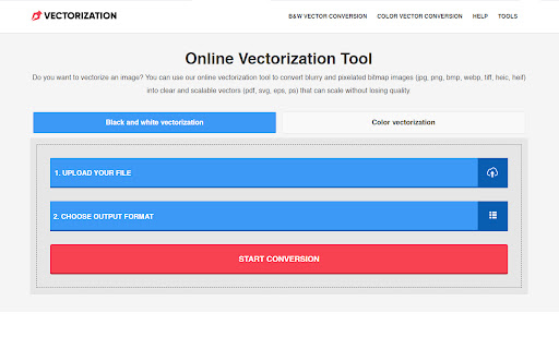 Online Vectorization Tool  from Chrome web store to be run with OffiDocs Chromium online