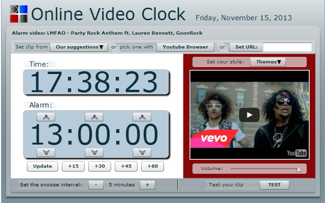 Online Video Clock  from Chrome web store to be run with OffiDocs Chromium online
