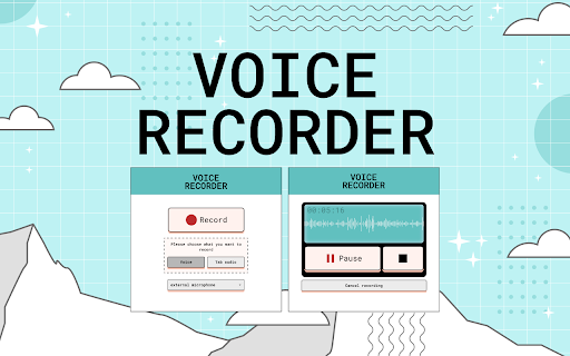Online Voice Recorder  from Chrome web store to be run with OffiDocs Chromium online