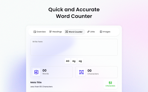 OnPageSEO.ai SEO Chrome Extension with Ai  Best SEO Tools  from Chrome web store to be run with OffiDocs Chromium online