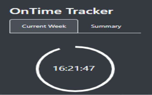 OnTime Tracker  from Chrome web store to be run with OffiDocs Chromium online
