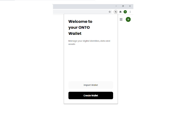 ONTO Wallet  from Chrome web store to be run with OffiDocs Chromium online