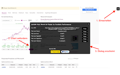 onvista Stock Url Finder  from Chrome web store to be run with OffiDocs Chromium online