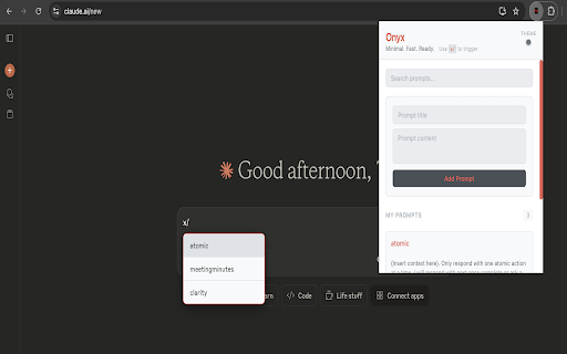 Onyx by LLMx  from Chrome web store to be run with OffiDocs Chromium online