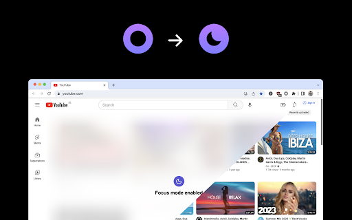 Opaco focus  from Chrome web store to be run with OffiDocs Chromium online